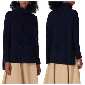 Adam Lippes Marled Wool Blend Turtleneck Sweater